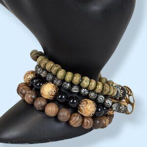 Set of 4 Bohemian Stretch Bracelet